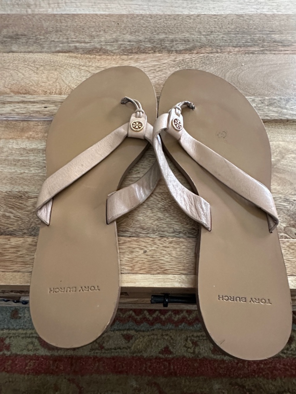 Tory Burch Leather Thong Sandals